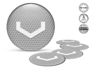 Vossen Stickers Dome Edition Resin Emblem Labels
